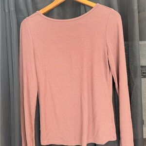 Nuuds long sleeve slinky rib shirt